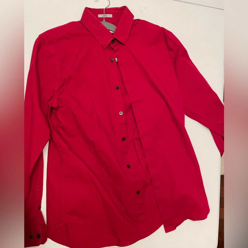 Men's Express Fitted Dress shirt Size Large 16-16 1/2